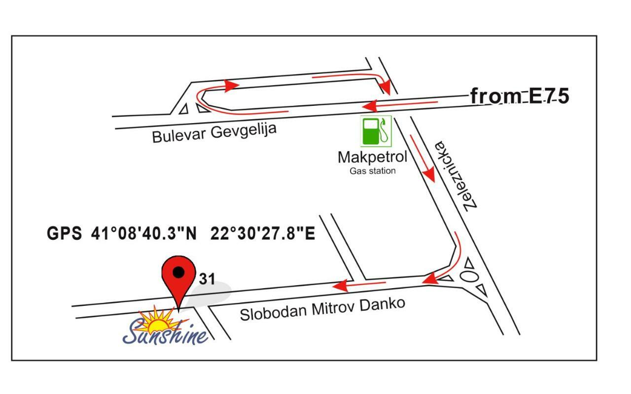 Sunshine Hotel Gevgelija Bagian luar foto